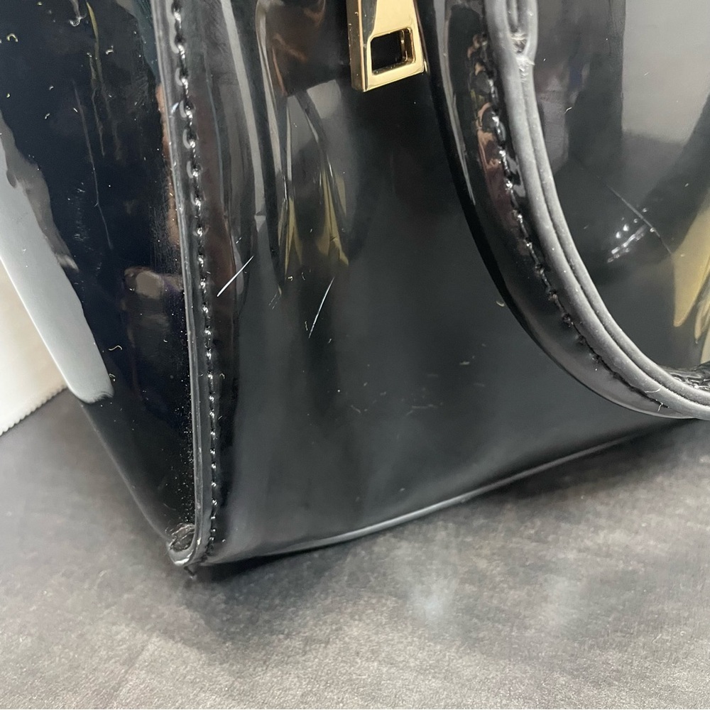 Isabelle purse with crossbody strap. Vegan leather. See pics small flaws. NEW. - Picture 3 of 13